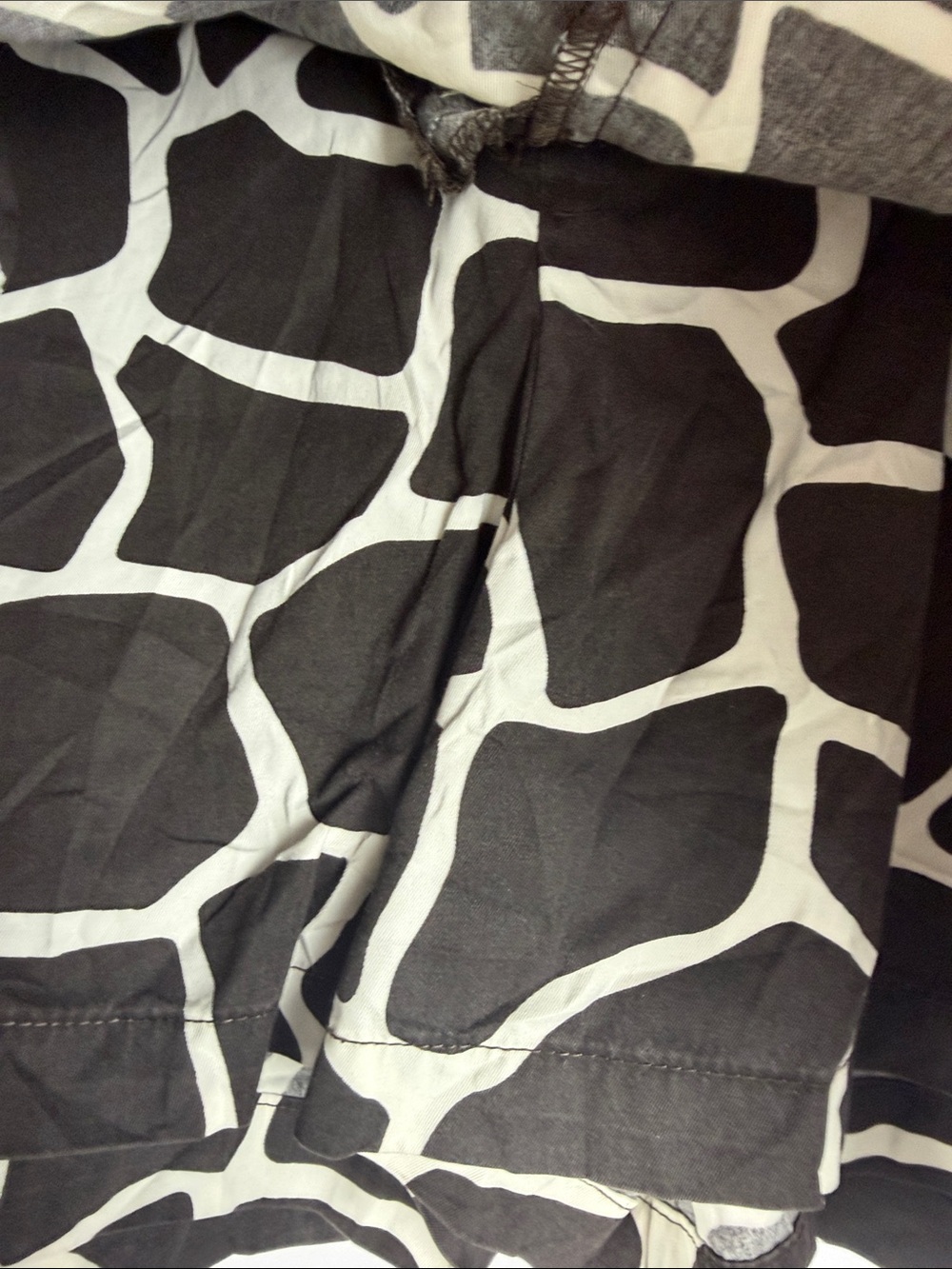 Lands’ End Giraffe Print Cotton Skort Skirt Size 18 Safari Animal Print - Picture 12 of 16